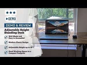 Demo and Review - FEZIBO Adjustable Height Standing Desk