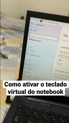 Como ativar o teclado virtual do notebook ou pc se teu #tecladoparoudefuncionar