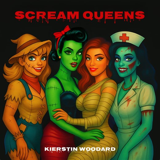 Scream Queens: A Pin-up Horror Coloring Book | Sexy Scary Halloween Coloring Pages | Entire Book Available on Amazon. - Etsy