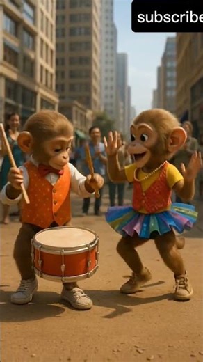 “Street Monkey Show – Bandar ka Kamaal Rope Act! 🎪🐵”