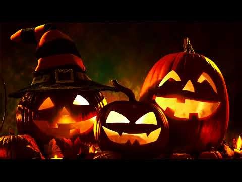 🎃 Halloween Flaming Pumpkin 4K 🔥 Jack-O Lantern 🎃 9 HOURS Halloween Background | No Music
