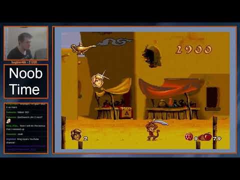 Disney's Aladdin (Genesis), Abu's Bonus Level 1 playthrough
