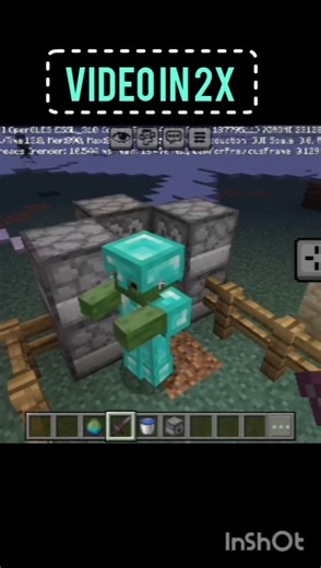 How take armor from zombie trick #minecraft