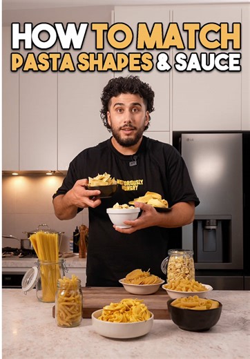What pastas vs what sauces?! 😭🍝 (FULL GUIDE BELOW) ⤵️ Also before we get started, I want to make it clear - “the world is your oyster” … 😅 Different people, with different preferences, from different regions, with different traditions might have their OWN opinions on this 😴🇮🇹 BUT - my list below is based ONLY on achieving ✨ great sauce coverage ✨ on pasta, and explores how different shapes are BUILT to handle different sauces 🛠️ 🍝 Long, thin pastas, shapes like spaghetti or linguine — su