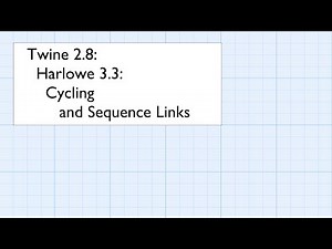 Twine 2.8: Harlowe 3.3: Macros: Cycling and Sequence Links