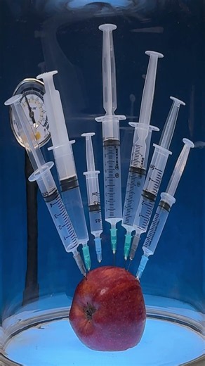 7 Syringes vs DIY Vacuum Chamber! 🍏