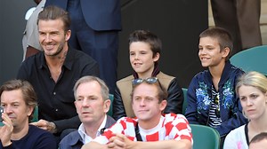 David Beckham Hits Up Wimbledon With Sons Romeo and Cruz While Brooklyn Spends Time With GF