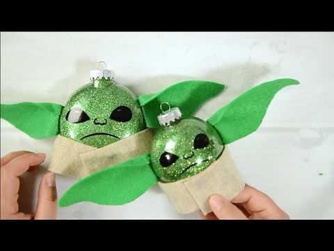 (107) DIY Baby Yoda Ornament