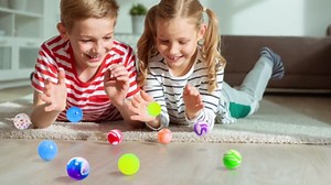 Pllieay 24pcs 4 Styles Bouncy Balls, Sports Rubber Balls for Kids Play Party Favors(27mm)