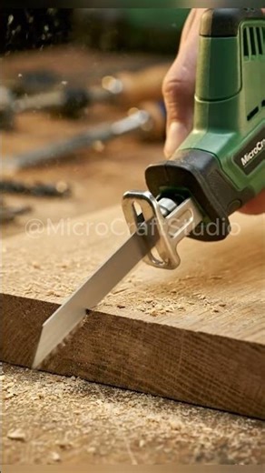 Mini Reciprocating Saw – Industrial Green body
