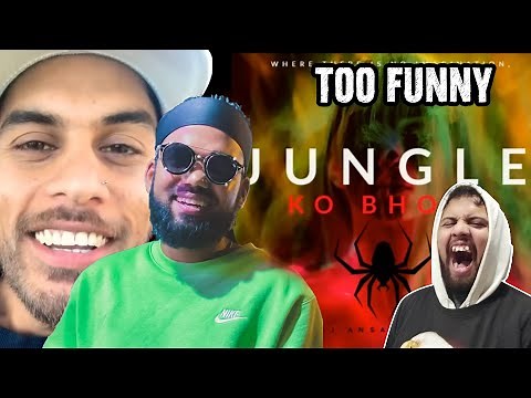 THIS IS FUNNY AF !!!! #reaction Nawaj Ansari & Jhapali$H - JUNGLE KO BHOOT