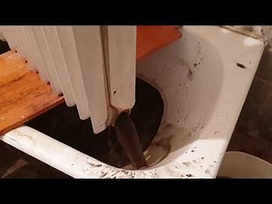 Inside Cleaning A 30 Year Old Heating Radiator