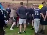 England and Scotland fans engage in brawl at Catterick Garrison army base