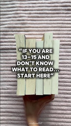 Books You NEED to Read at 13–15 📚✨ (No boring picks)
