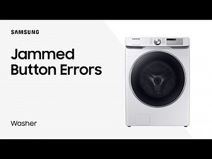 Washing Machine Error Codes (Panel Lights): Jammed Button | Samsung US