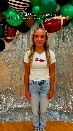 The Strutters and BCHS are going GOLD for Childhood Cancer Awareness month! 🎗️⭐️💛🏈 | Bridge City Strutters