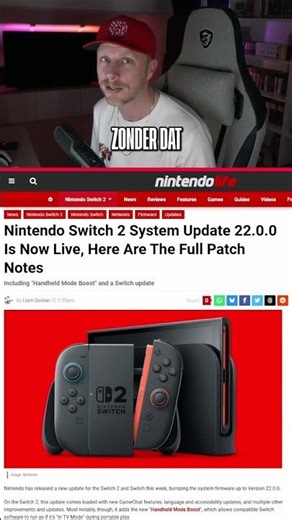 Nintendo verbetert AL je Switch games met één update