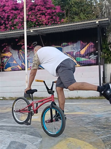 BMX Flatland Practice: Mastering the Steam Roller