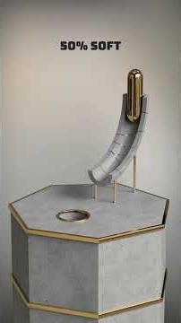 0% vs 100% Cylinder Slide Soft Body Simulation