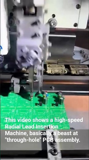High-Speed PCB Assembly: Radial Component Insertion In Action