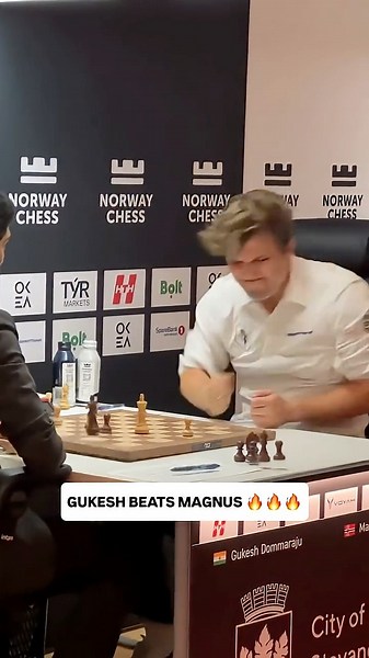 Magnus Carlsen CRASHES OUT after Upset Loss 🤬 (via @NorwayChess ) | Sports Illustrated