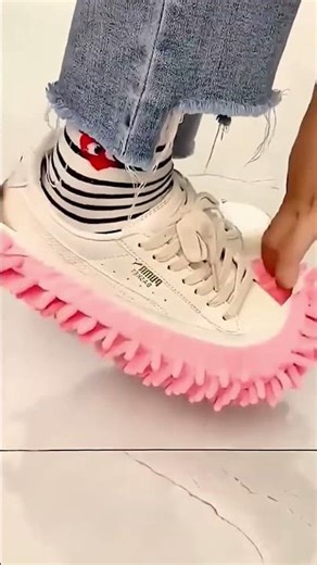 🔔Microfiber Mop Shoes for Floor Cleaning – Clean While You Walk 👟🧹 #3227 @sovorsgadget