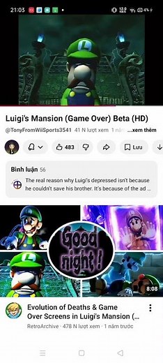 Luigi Mansion Game Over Beta HD