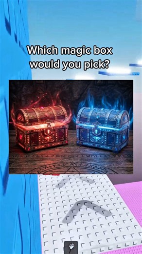 Which magic box would YOU pick? 🤯 Red or Blue? #roblox #robloxrant #rblx #relatable #storytime