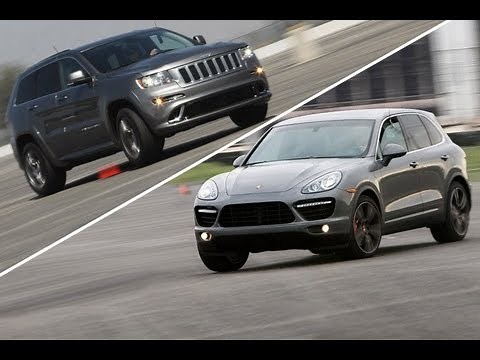 2012 Jeep Grand Cherokee SRT8 vs 2011 Porsche Cayenne Turbo | Track Tested | Edmunds.com