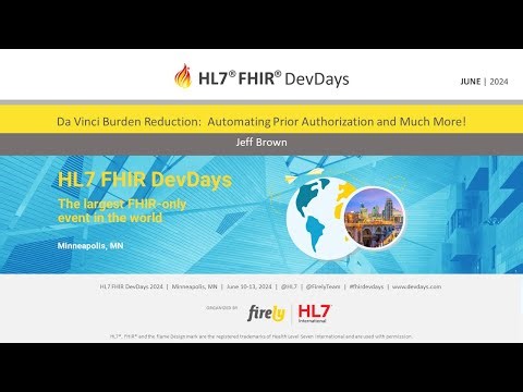 Jeff Brown - Da Vinci Burden Reduction: Automating Prior Authorization | DevDays 2024