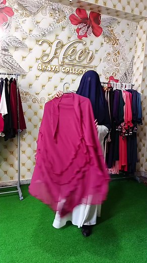 Stylish Three Layers Khimar Abaya Sets Available Online
