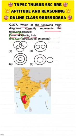 Reasoning in Tamil | 🎯 வெண் வரைபடம் | 🔥 Venn Diagram |#bankexam #venndiagram #tnusrb