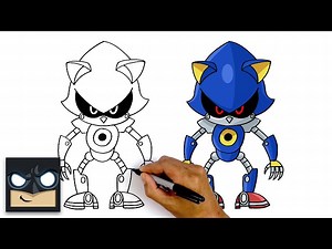 How To Draw Metal Sonic | Sonic The Hedgehog - Videos For Kids