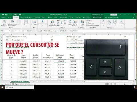 El cursor no se mueve en excel con las teclas de desplazamiento