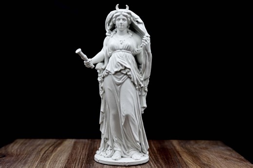 Selene Moon Goddess Statue, Greek Mythology Sculpture, Witchy Altar Figure, Celestial Resin Art - Etsy