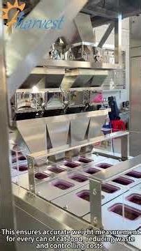 Fully automated cat food packaging production line, filling, roll film sealing,capping machine