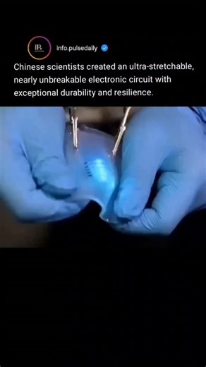 info.pulsedaily on Instagram: "Chinese scientists have developed a revolutionary stretchable electronic circuit that can bend, twist, stretch and maintain performance without breaking, offering a major advance in flexible electronics. The team’s innovation integrates high-density circuitry into fiber-like material that can conform to irregular surfaces and endure extreme deformation without losing function. This technology promises applications in wearable computing, smart textiles and soft robo