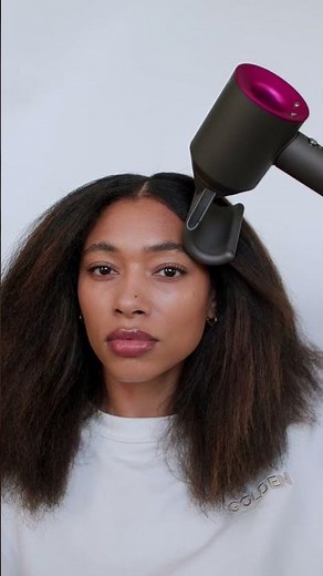 Dyson Suspersonic blowout on natural hair