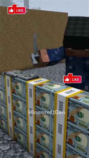 Made of money 🔥 #minecraft #minecraftshorts #ai #viral #trending