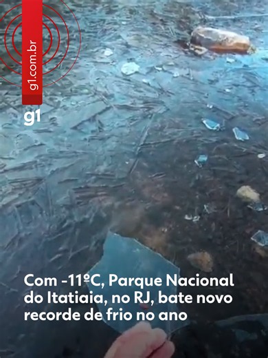 #RiodeJaneiro - A Parte Alta do Parque Nacional do Itatiaia (RJ) quebrou o próprio recorde e registrou a menor temperatura do ano na reserva na madrugada desta terça-feira após um termômetro marcar -11°C, por volta de 4h56. O registro foi feito na estação da Nascente de Campo Belo RJ/MG, que voltou a funcionar recentemente, conhecida por estar em uma das regiões mais altas e mais frias do local, próxima a nascente do rio que carrega o mesmo nome. Esta é a menor temperatura do ano registrada até 