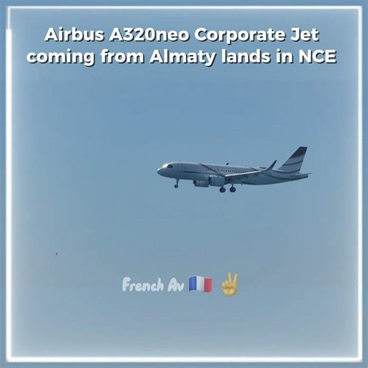 Airbus A320neo ACJ in NCE !!! #aviation #travel #travelling #a320neo #airbus