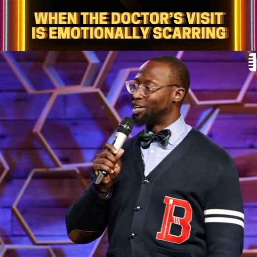 When the doctor’s visit is emotionally scarring… Watch my full Dry Bar comedy special at the link in my bio. | Comedian Mike Goodwin