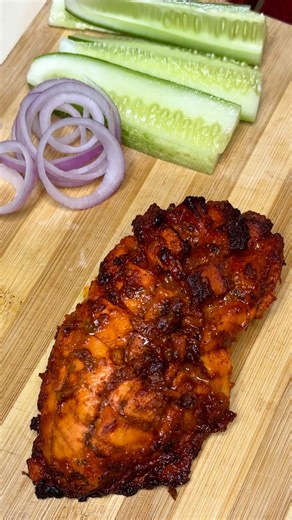 Udhaya prakash on Instagram: "Air fried chicken breast recipe that beats the restaurant taste😍 Get the air frier from amazon!! Ingredients Yogurt 2 tablespoon Ginger garlic paste 1 teaspoon Chili powder 1/2 tablespoon Turmeric powder 1/4 teaspoons Black pepper powder 1 teaspoon Garam masala 1/2 teaspoon Chat masala powder 1/4 teaspoon Coriander leaves Oil 10 ml #chicken #breast #chickenrecipes #airfriedchicken #airfrierrecipes #udhaydoescooking #chickentenders"
