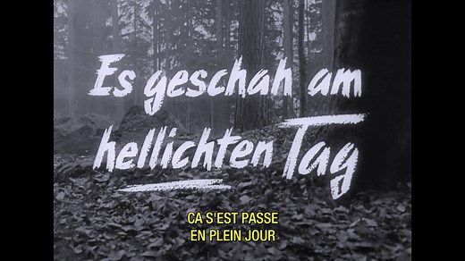 Es geschah am hellichten Tag 1958 Restauriert