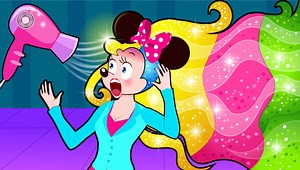 4.3K views · 130 reactions | Mickey Mouse & Minnie Mouse funny story with magic hairdryer! Learn Colors with Finger Family Song | Film animation | Facebook