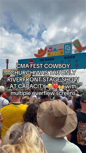 CMA FEST 🎉🤠Cowboy church ‪@brandonlakeofficial‬ #cma #brandonlake #shorts