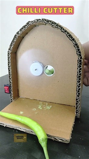 Chilli Cutter mechanism with DC motor - DIY - Motor Craft #dcmotor #chillicutter #diy