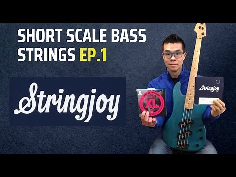 Stringjoy Short Scale Bass Strings Review Ep.1 | Warmoth double reverse P nickel roundwounds