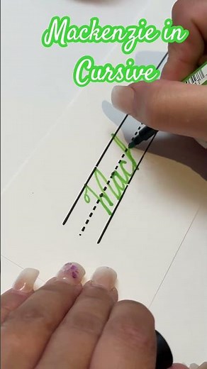 How to write "Mackenzie" in Cursive #cursive #calligraphy #cursivewriting #handwriting #mackenzie