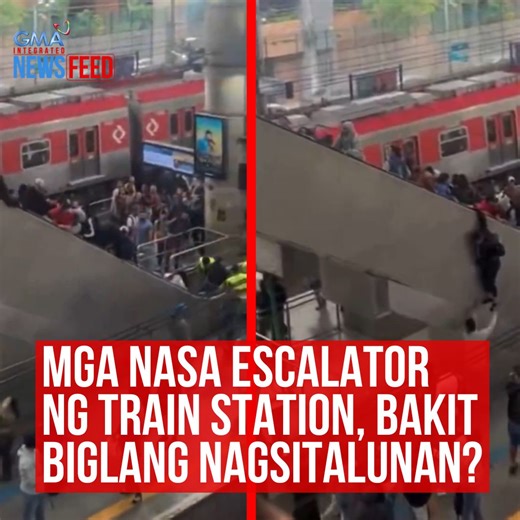 Nalagay sa alanganin ang mga pasaherong nasa escalator ng isang train station sa Sao Paulo, Brazil. Pababa sana sila sa platform nang bigla silang magsitakbuhan at magtalunan! Kung bakit, alamin sa video. | GMA News